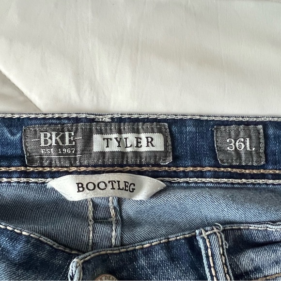 Men’s BKE Tyler Boot Cut blue jeans 36x34 - Picture 3 of 3